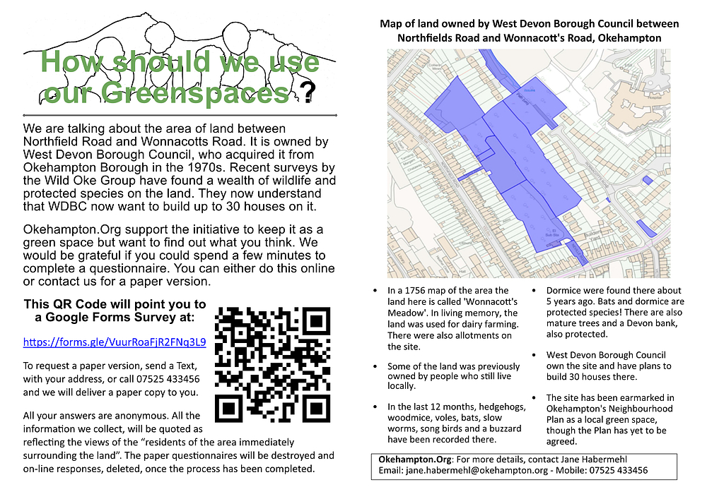 Greenspace Questionnaire Greenspace Questionnaire
